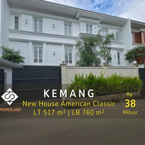 brand new modern house kemang jakarta selatan 3 lantai lt 517 lb 760